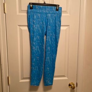 All in Motion Blue Printed Mid-Rise Leggings…size XL (14/16)